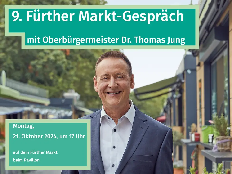 OB Jung auf dem Fürther Markt. Klick öffnet Bild in größerer Ansicht.