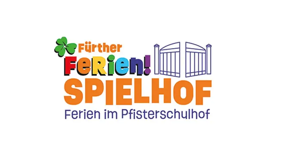 Logo des Ferien Spielhofs auf dem Pfisterschulhof 