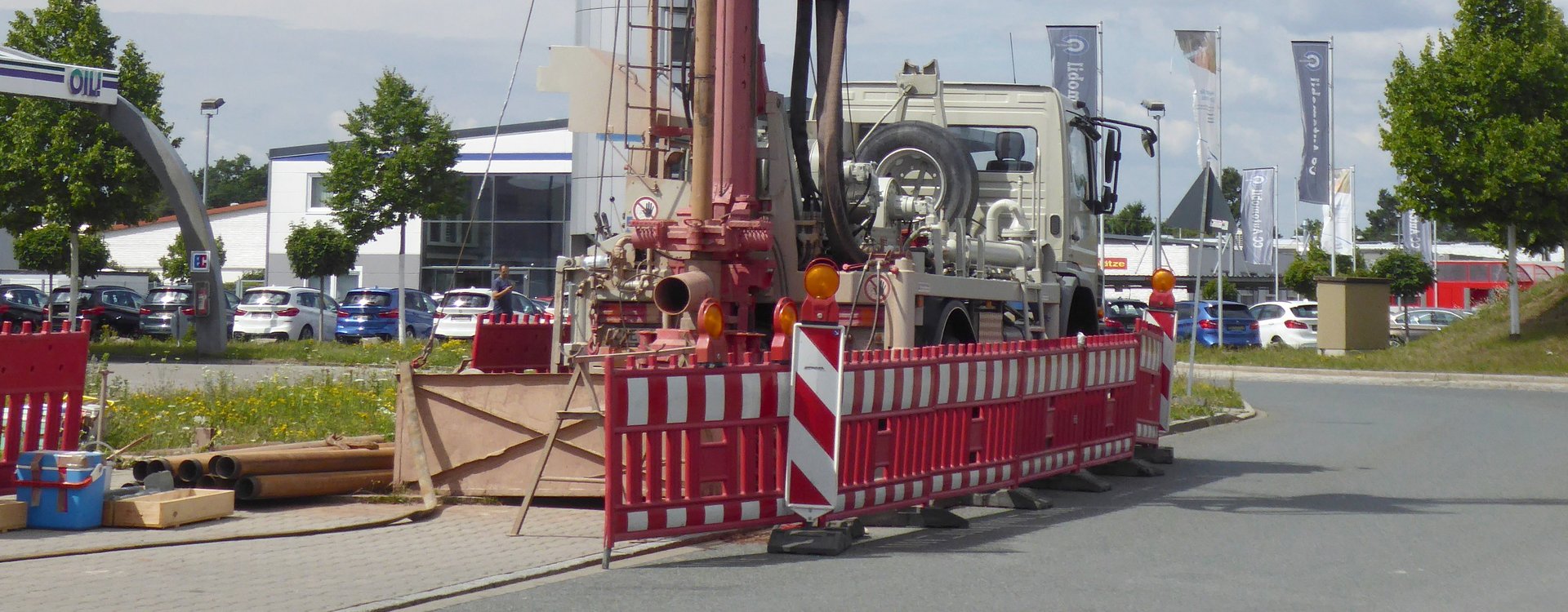 Bohrung im Stadtgebiet Fürth