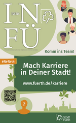 Titelseite wirbt für Karriere bei der Stadt Fürth.