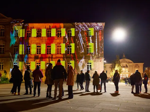 Hallplatz während der Glanzlichter 2022