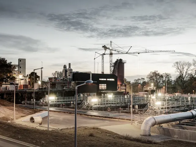 Panoramaaufnahme der Stadtentwässerung Fürth; Klick öffnet Bild in größerer Ansicht. 