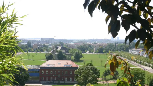 Luftaufnahme des Südstadtparks