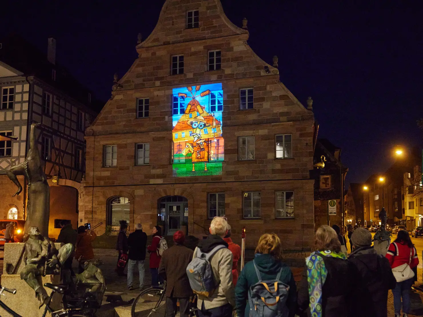 Marktplatz während der Glanzlichter 2022