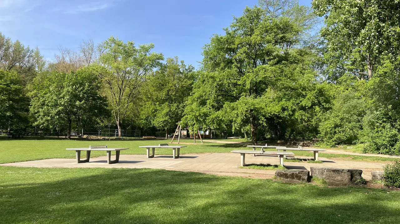 Tischtennisplatten im Stadtpark