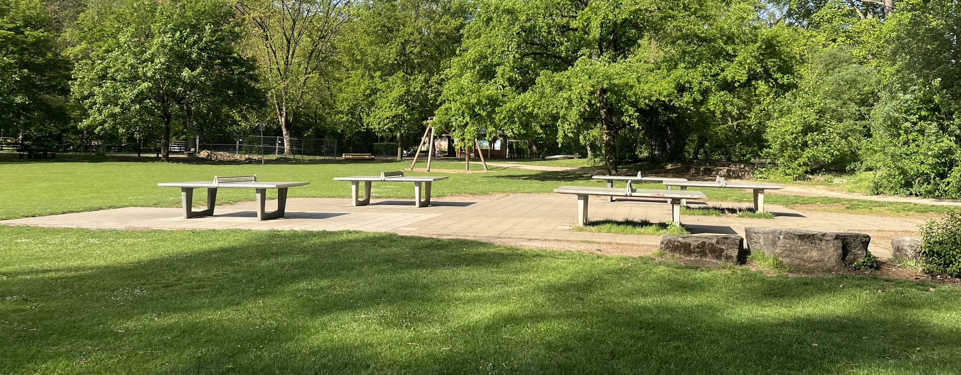 Tischtennisplatten im Stadtpark