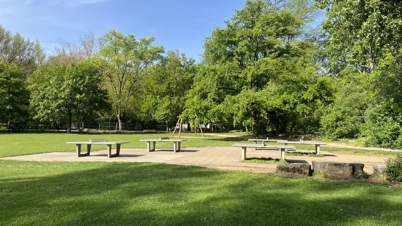 Tischtennisplatten im Stadtpark