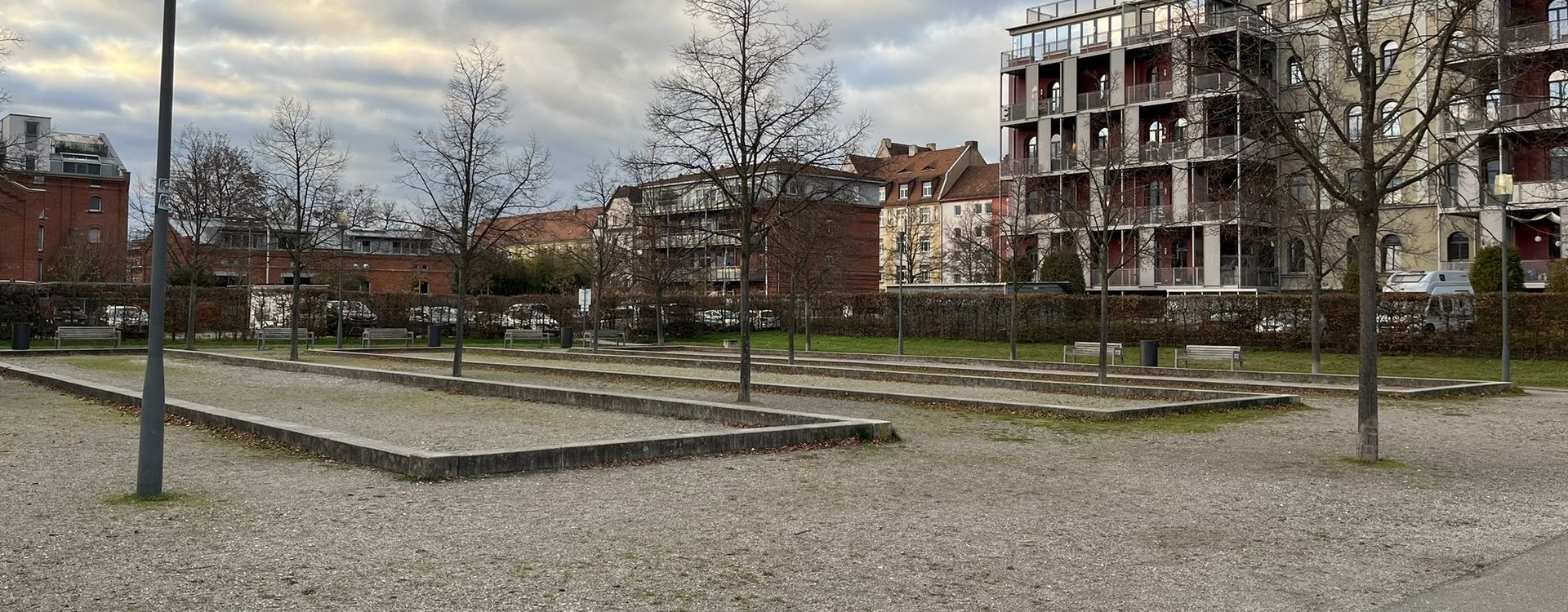 Drei Boulebahnen im Südstadtpark